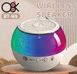 BT-H9 Portable TWS Wireless Bluetooth Speaker with LED RGB Lights