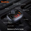 Mcdodo 72W 2U1C Car Charger with FM Transmition CC-595