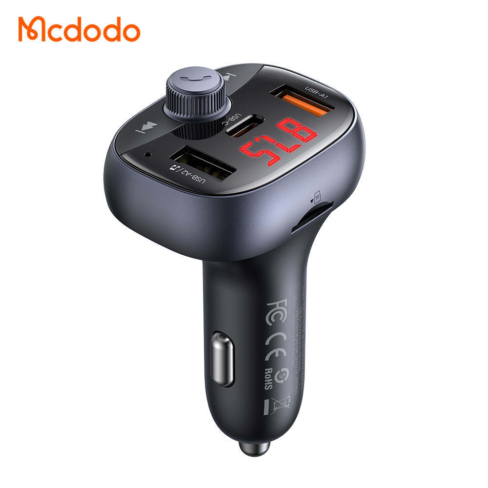 Mcdodo 72W 2U1C Car Charger with FM Transmition CC-595