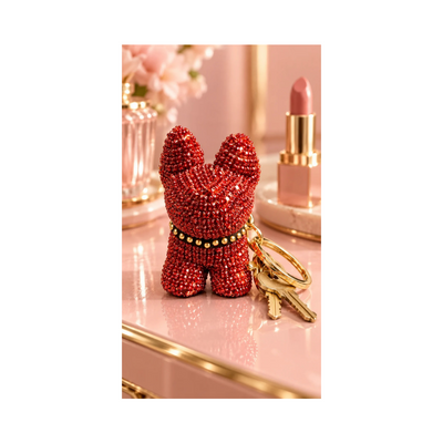 Puppy Sparkle Keychain