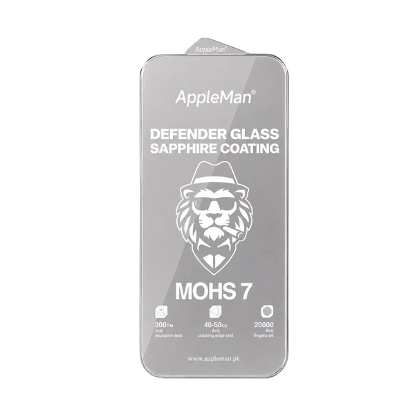 AppleMan® Defender 50X Glass Screen Protector with Zero Bezels