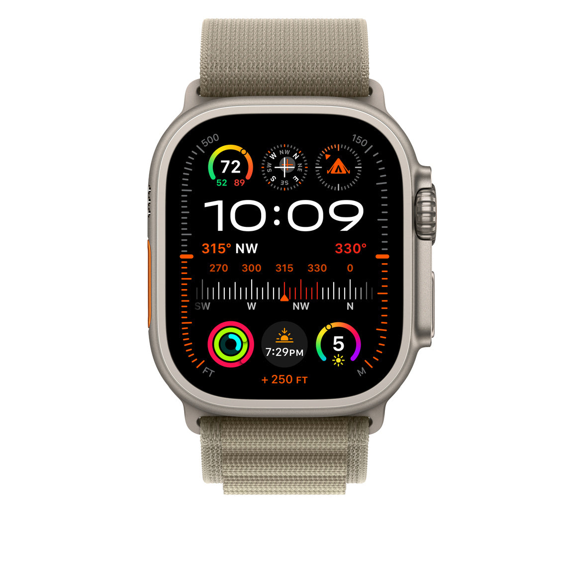 Apple Watch Strap Olive Alpine Loop