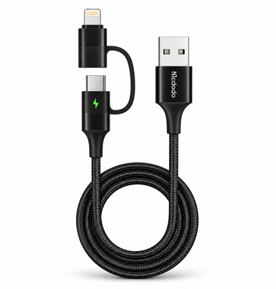 Mcdodo 2-in-1 Type-A to Type-C and Lightning Data Cable