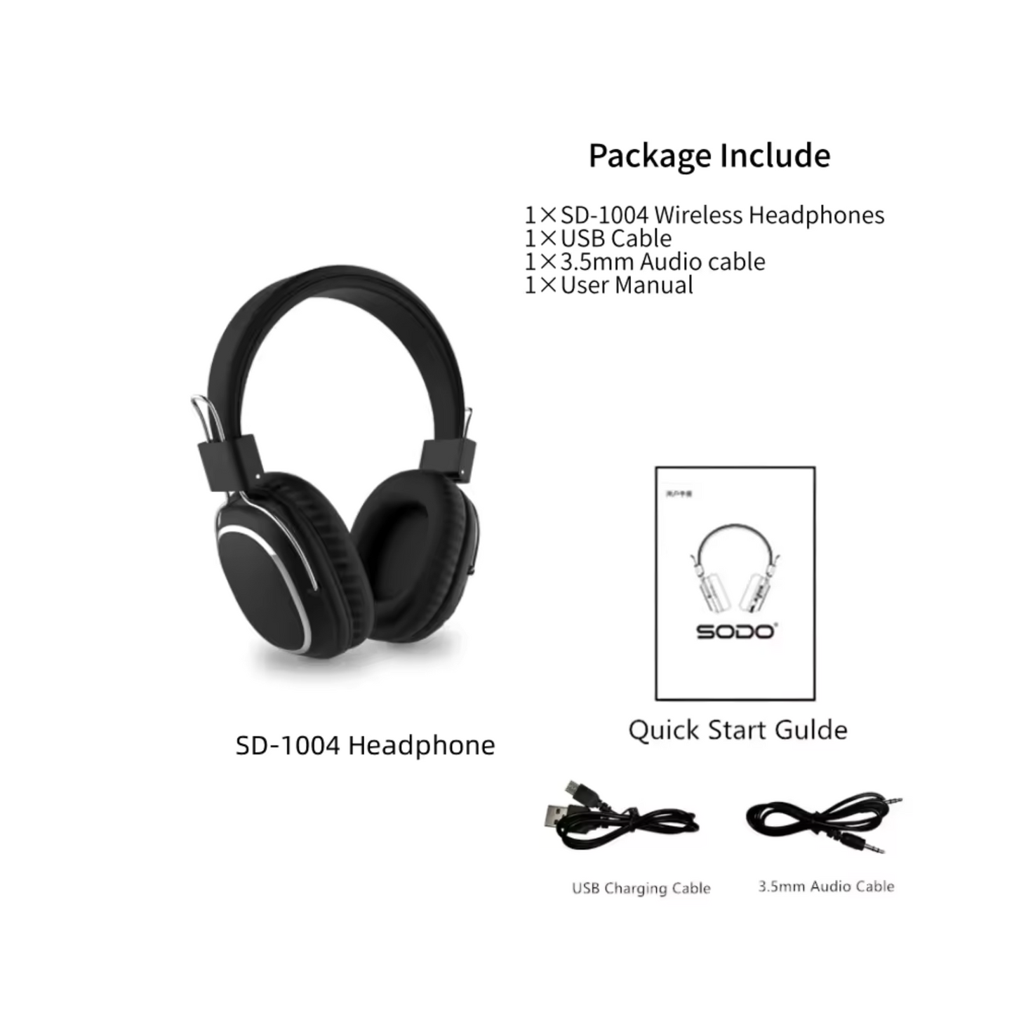 SODO SD-1004 – Over-Ear Hi-Fi Stereo Headset