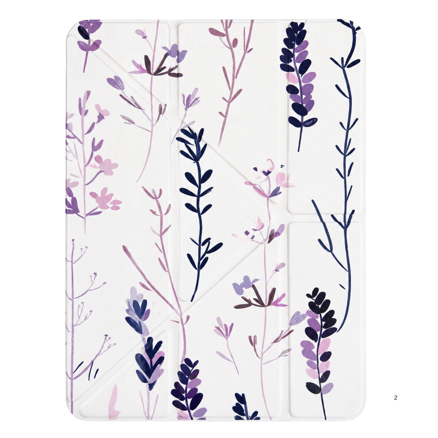 Printed Smart iPad Case with Transparent Back & Pencil Holder