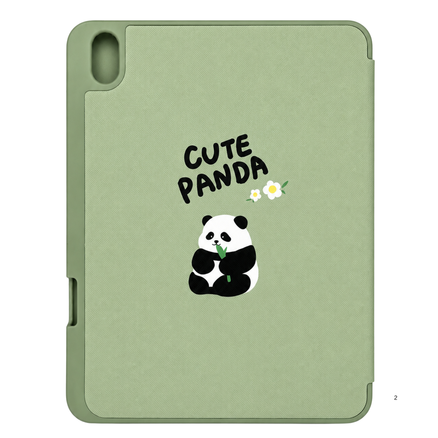 Printed Smart iPad Case with Transparent Back & Pencil Holder