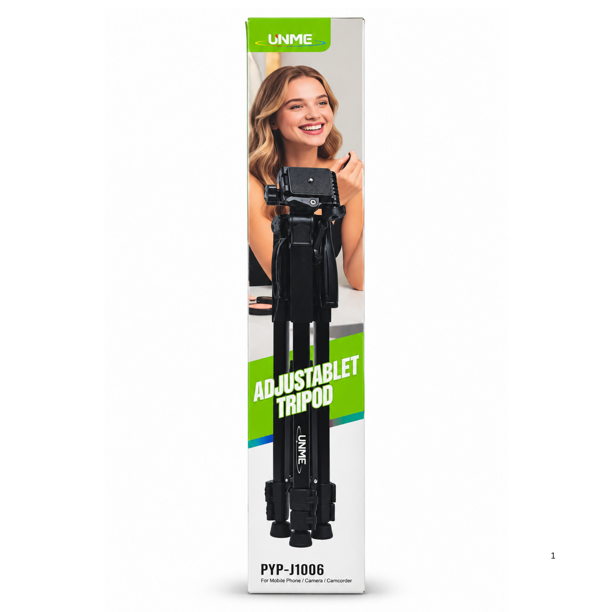 Unme Adjustable Tripod Stand for Mobile Phones and Cameras