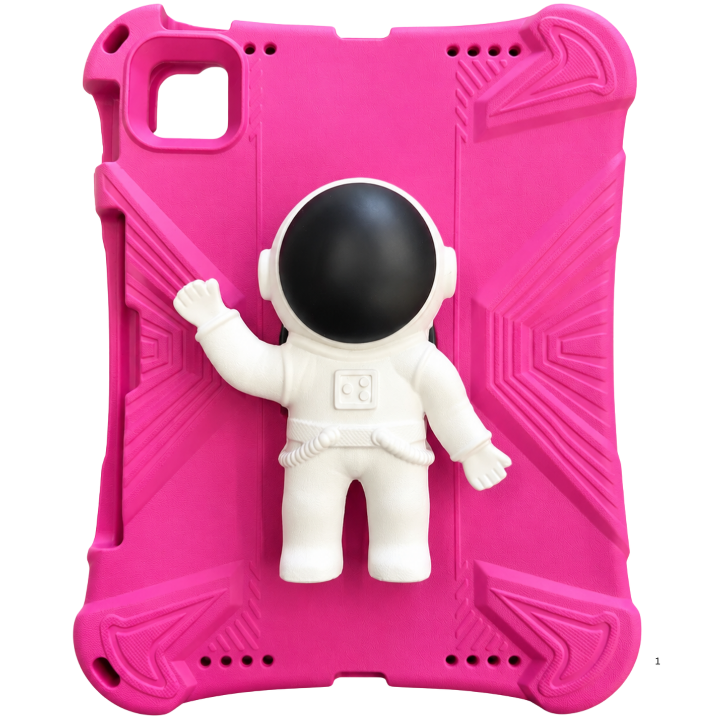 Kids Shockproof iPad Case with 3D Astronaut Stand
