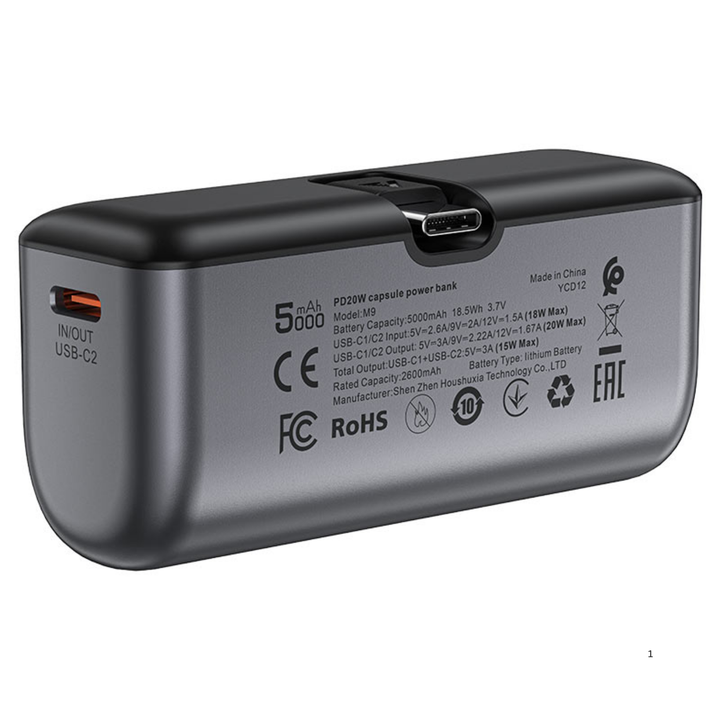 Fast Charge Power Bank M9 PD20W 5000mAh