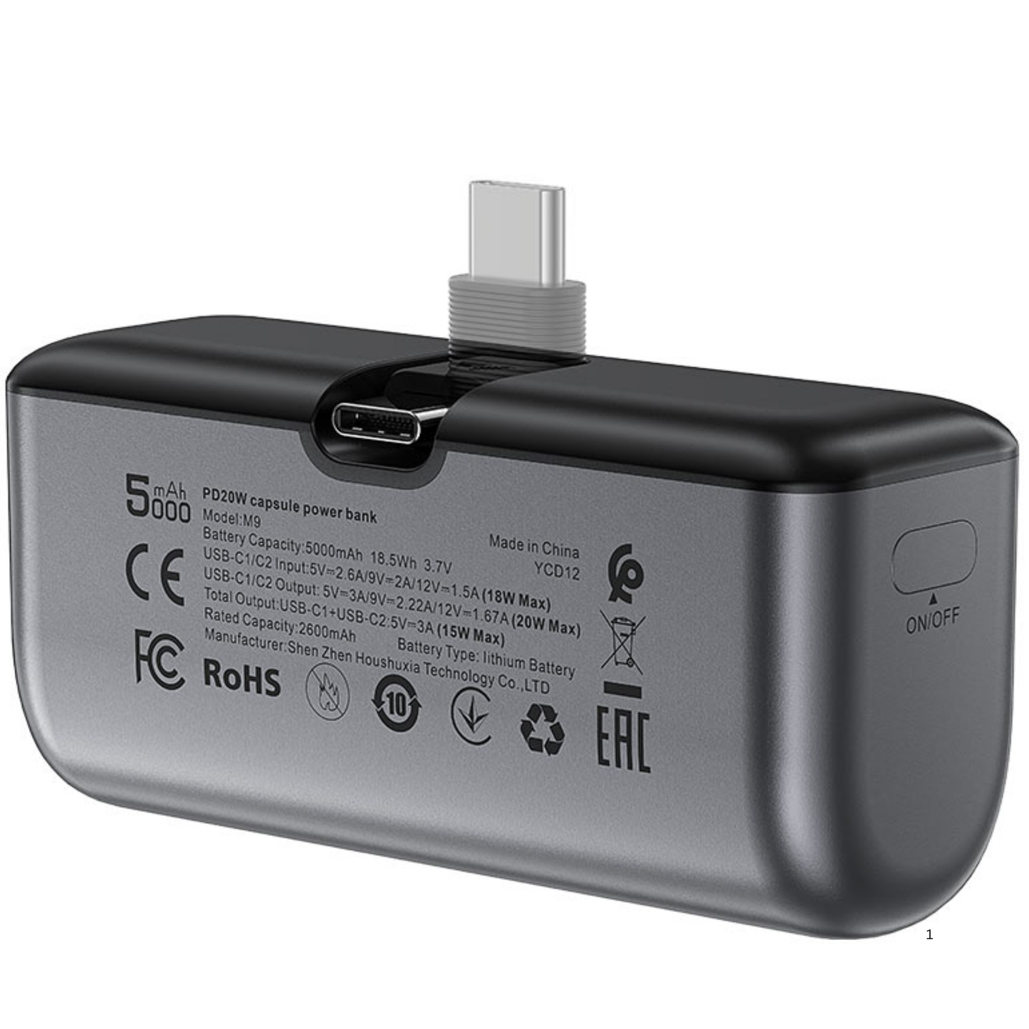 Fast Charge Power Bank M9 PD20W 5000mAh