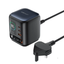 ACEFAST Z10 100W GaN Desktop Charger with TFT Display &amp; Retractable USB-C Cable (UK Plug)