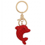 Ruby Dolphin Keychain Charm