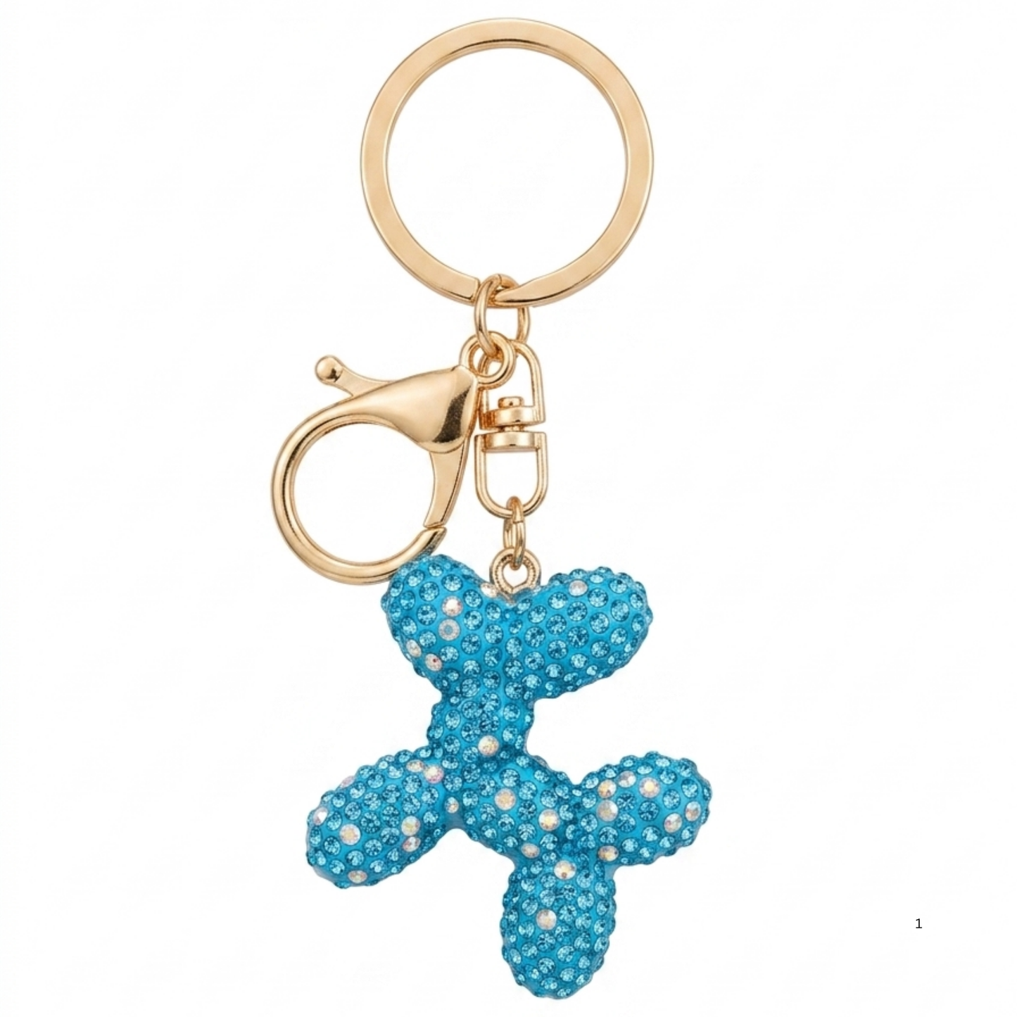 Sparkle Balloon Puppy Keychain