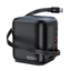 ACEFAST Z10 100W GaN Desktop Charger with TFT Display &amp; Retractable USB-C Cable (UK Plug)