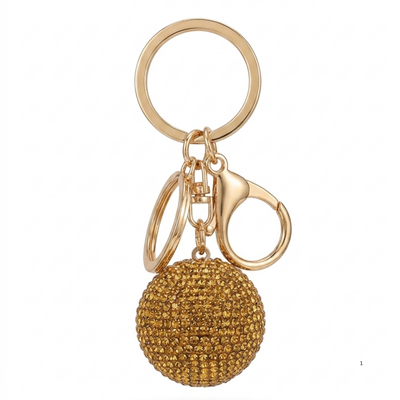 Diamond Ball Charm Keychain