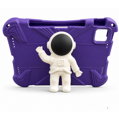 Kids Shockproof iPad Case with 3D Astronaut Stand