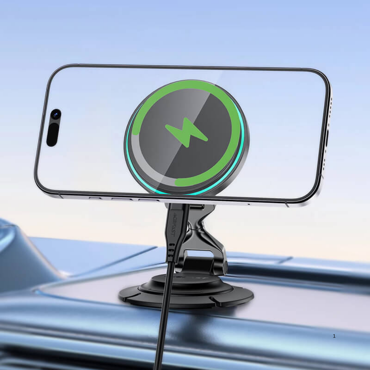ACEFAST D65 Magnetic Foldable Wireless Charging Car Holder