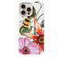 3D Embossed Leather MagSafe Case – Floral Bee Edition Phone Case