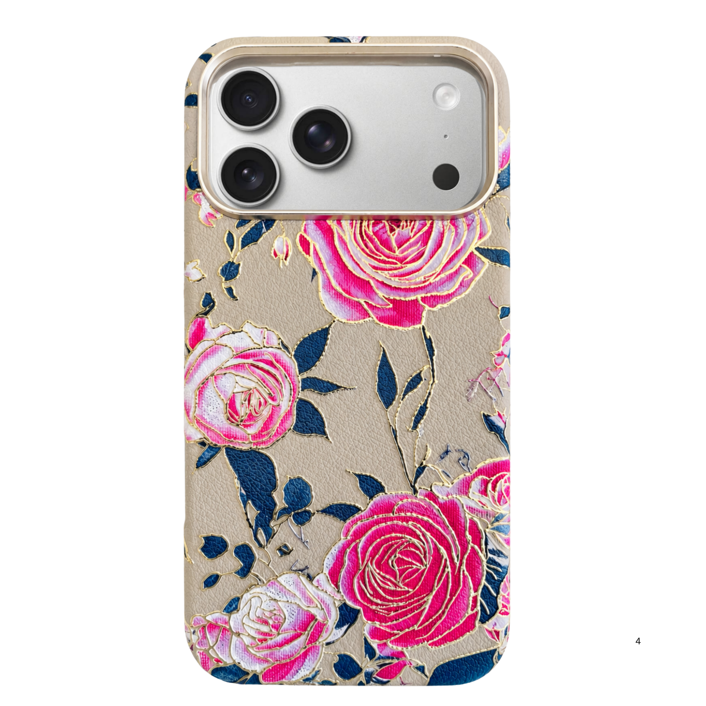 3D Embossed Leather MagSafe Case – Rose Garden Edition Phone Case