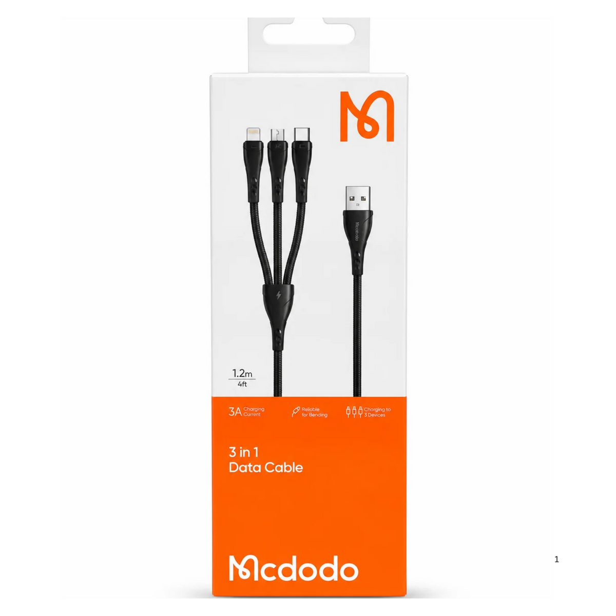 Mcdodo 3-in-1 Data Cable 3A