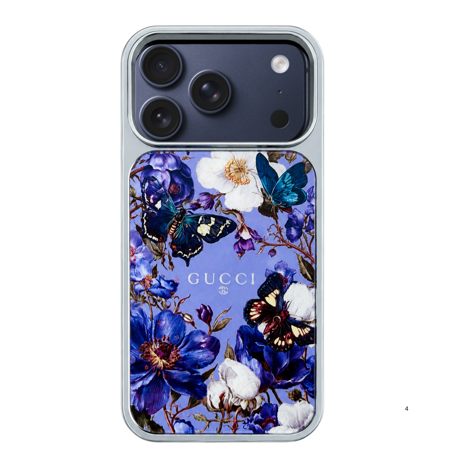 Gucci Floral Butterfly Luxury UV Printed Acrylic Phone Case