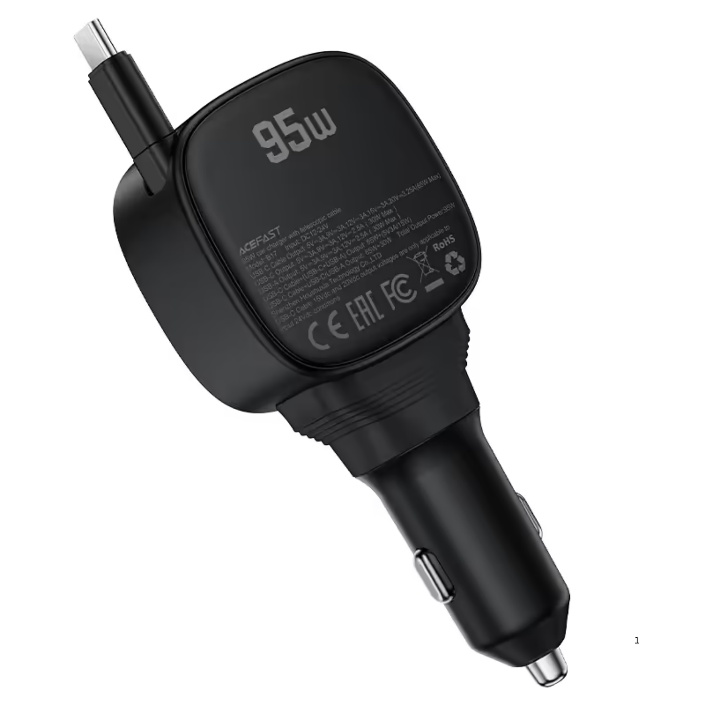 ACEFAST B17 95W Retractable USB-C Car Charger
