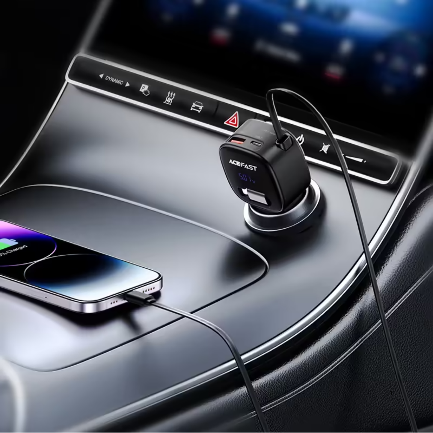 ACEFAST B17 95W Retractable USB-C Car Charger