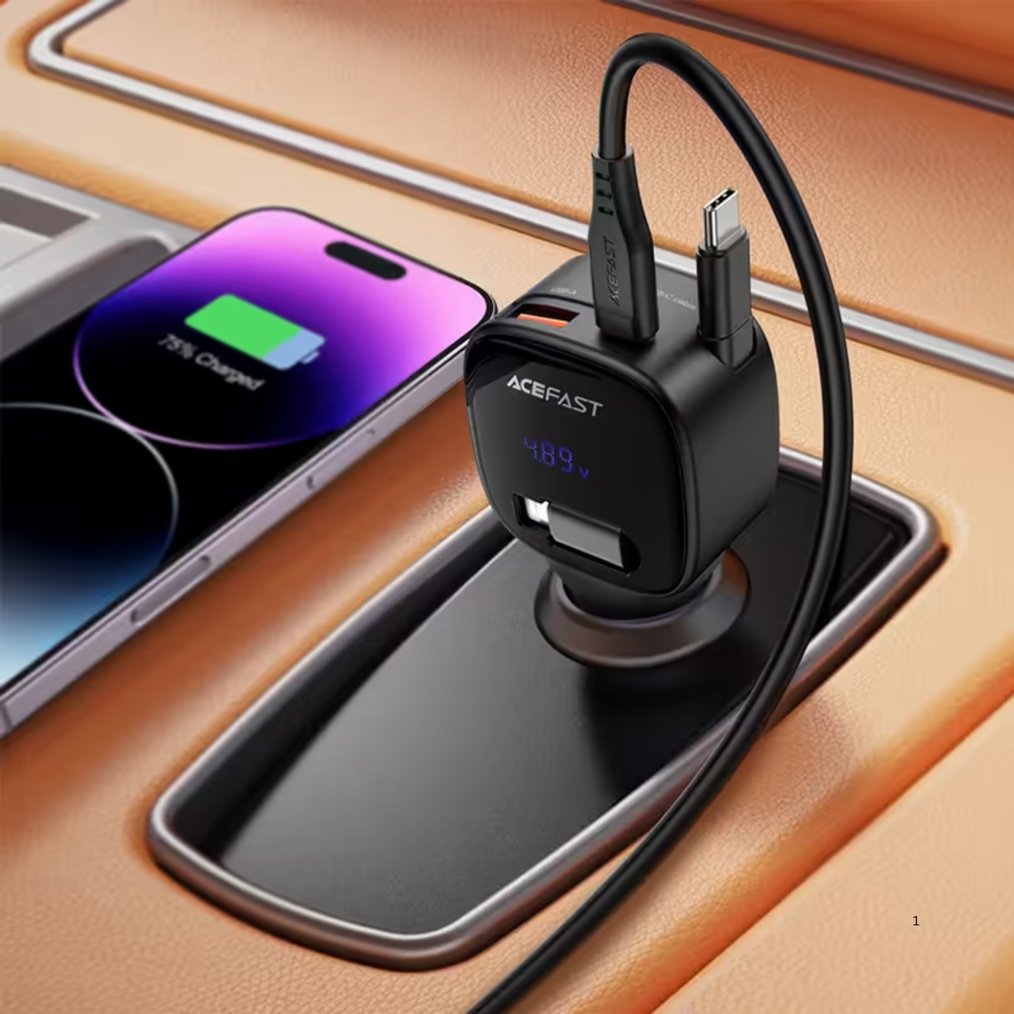 ACEFAST B17 95W Retractable USB-C Car Charger
