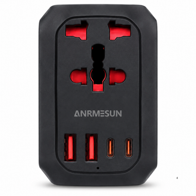 ANRMESUN AS-W2041 Universal Travel Adapter with PD 20W Fast Charging