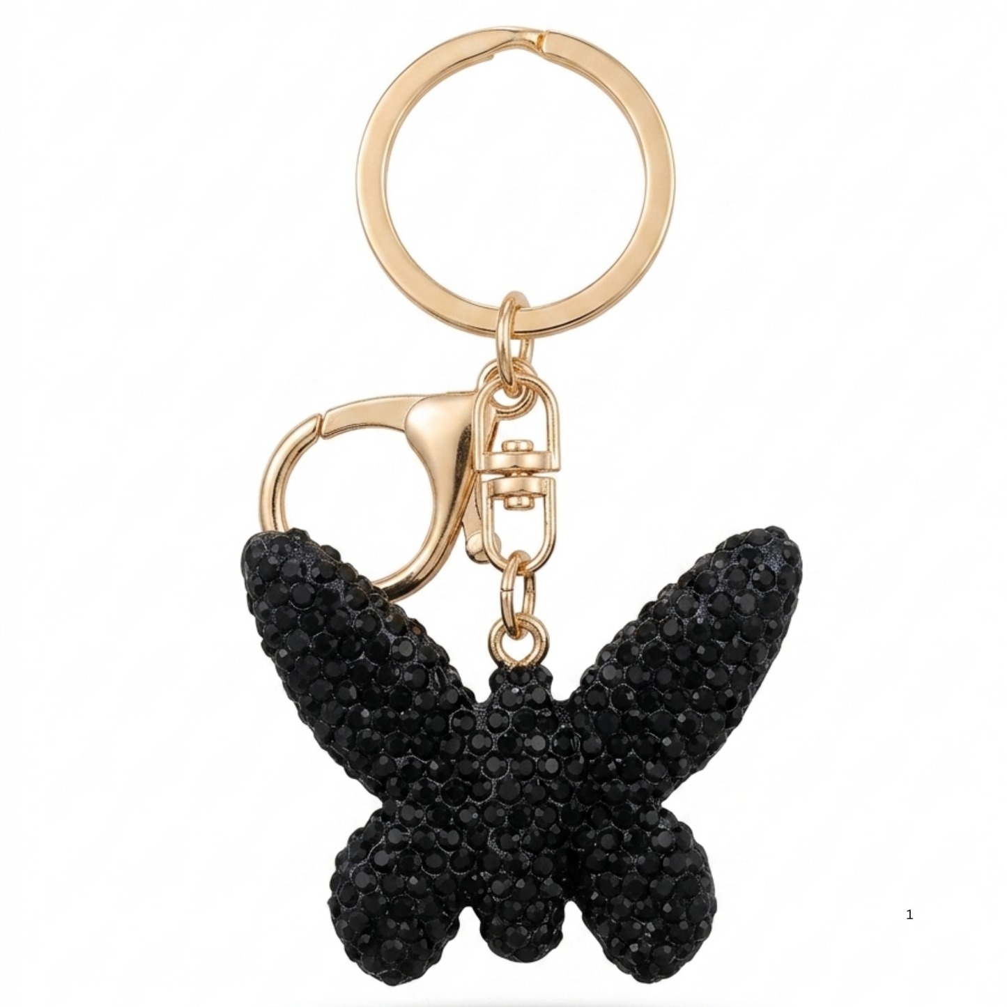 Crystal Butterfly Bag Keychain