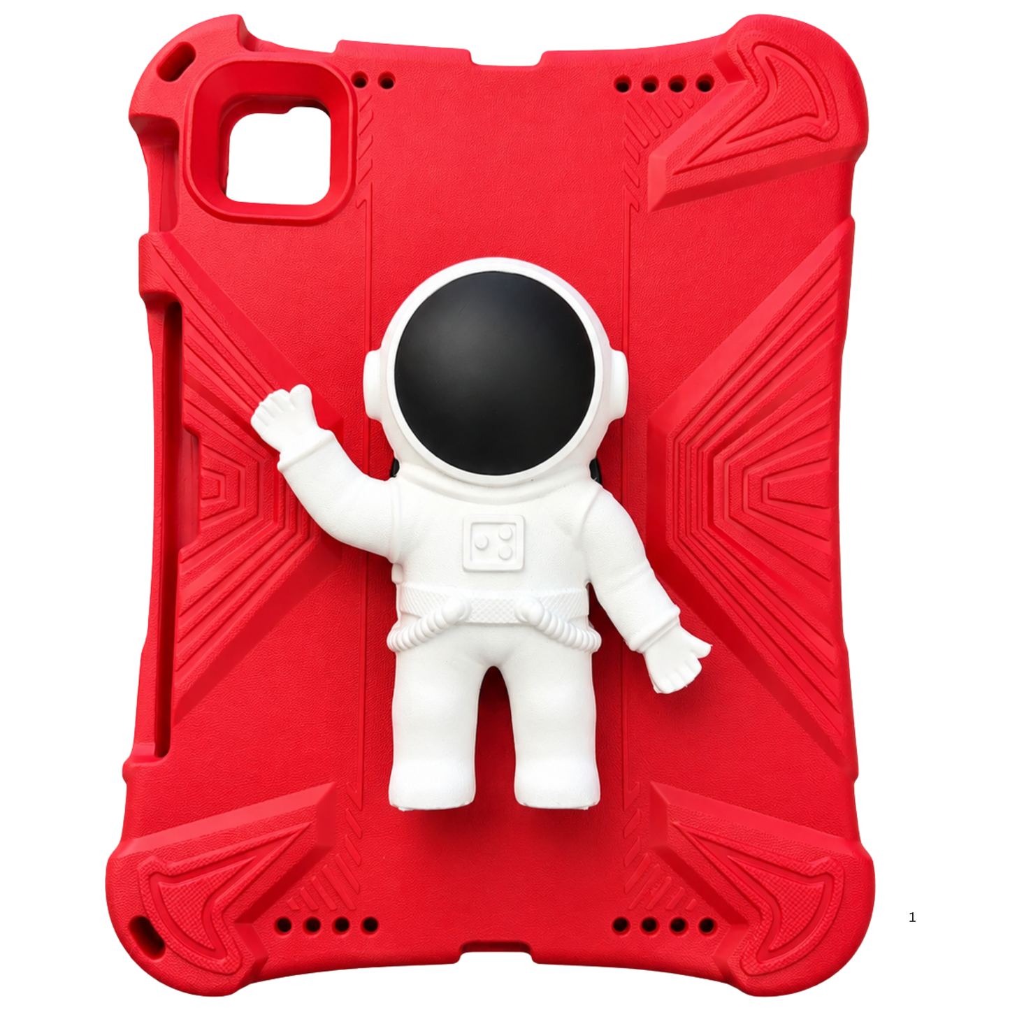 Kids Shockproof iPad Case with 3D Astronaut Stand
