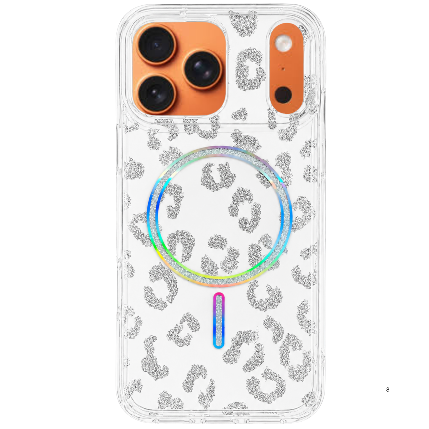 Crystal Clear Glitter MagSafe Phone Case