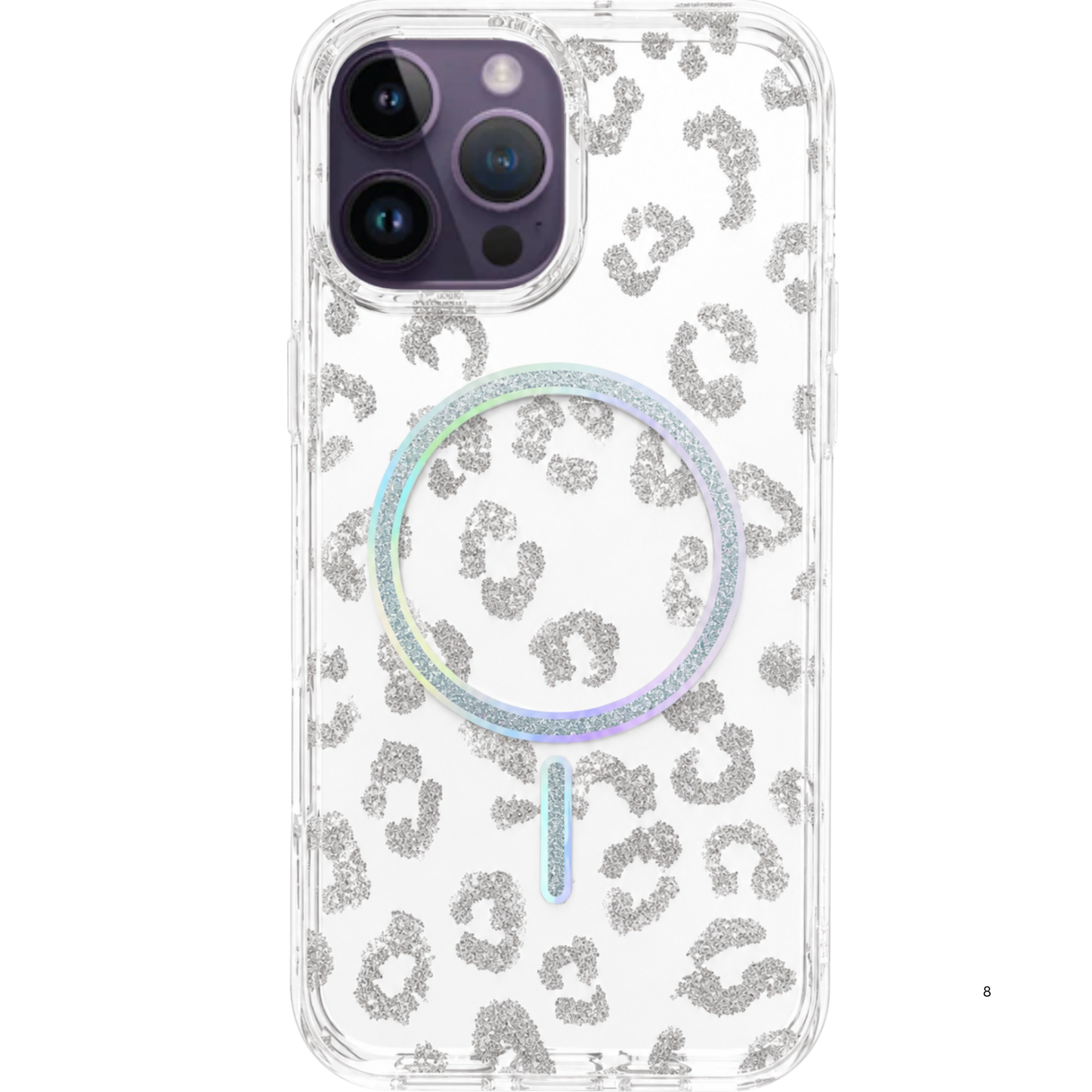 Crystal Clear Glitter MagSafe Phone Case