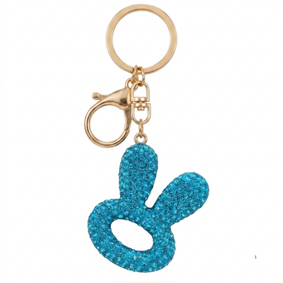 Cute Bunny Keychain Charm