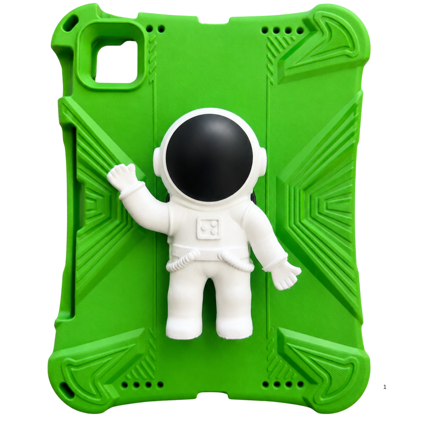 Kids Shockproof iPad Case with 3D Astronaut Stand