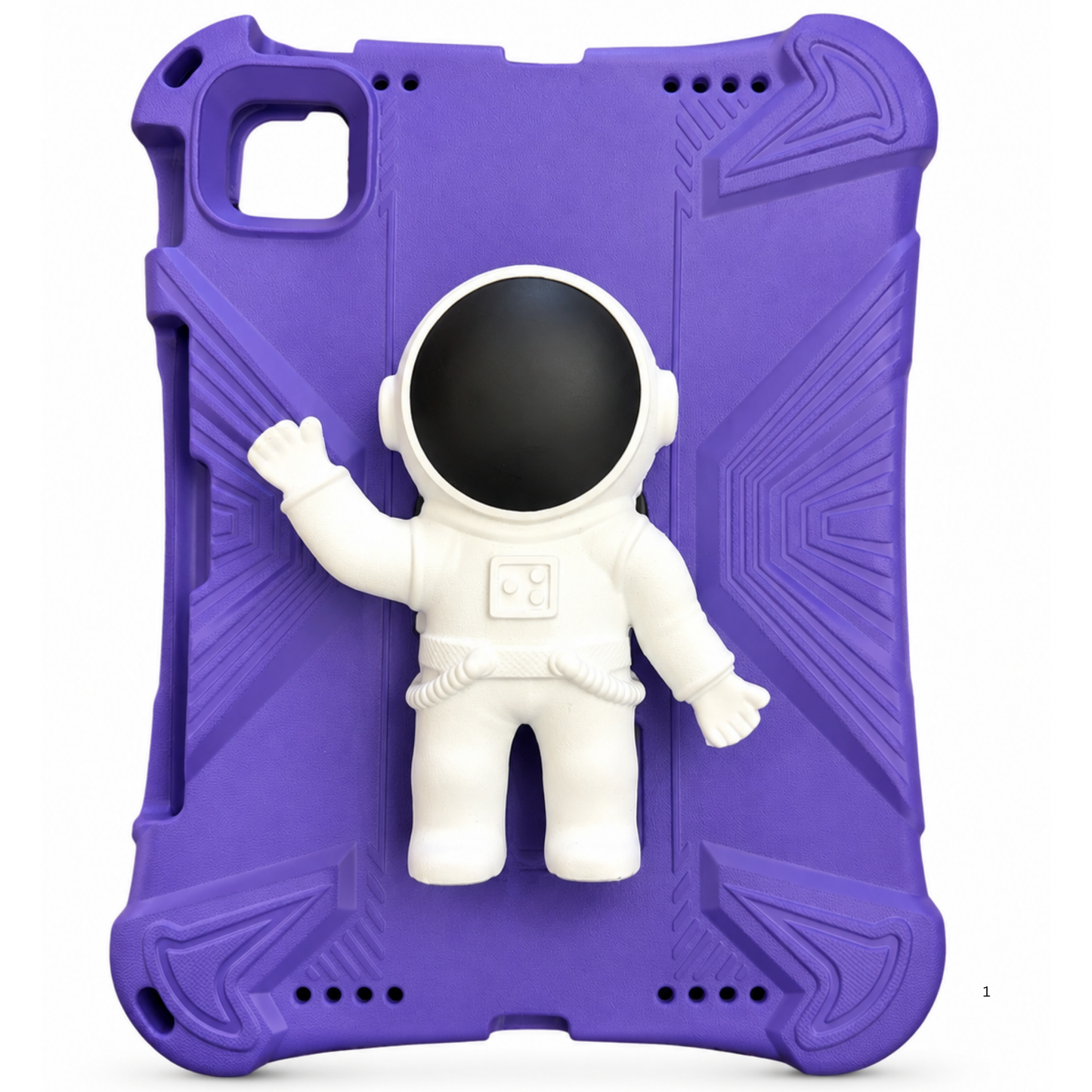 Kids Shockproof iPad Case with 3D Astronaut Stand