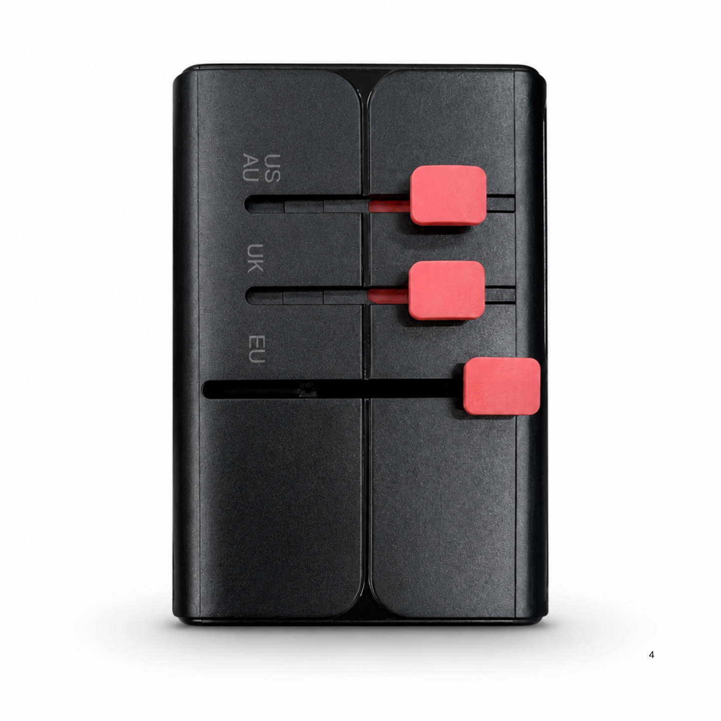 ANRMESUN AS-651C 65W GaN Universal Travel Adapter with 2 USB-C & 2 USB-A Fast Charger