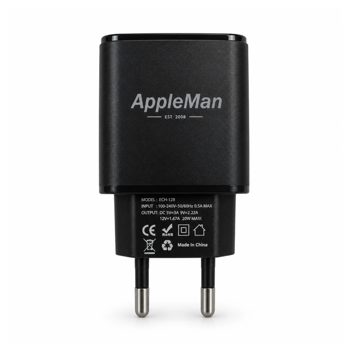 AppleMan® 20W Dual Port Adapter with USB-C to USB-C Cable