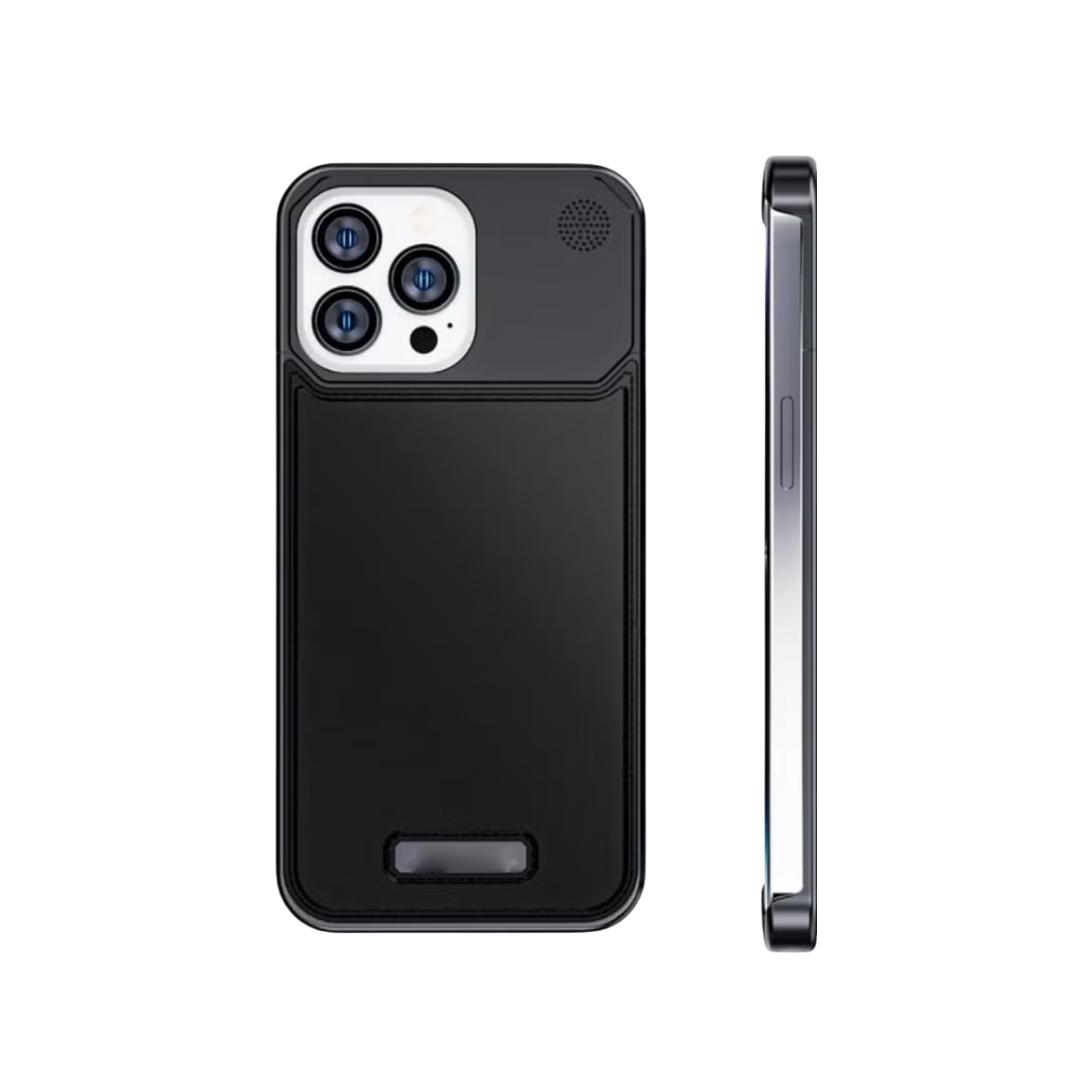 iPhone 15 Pro Max Leather Bumper Case