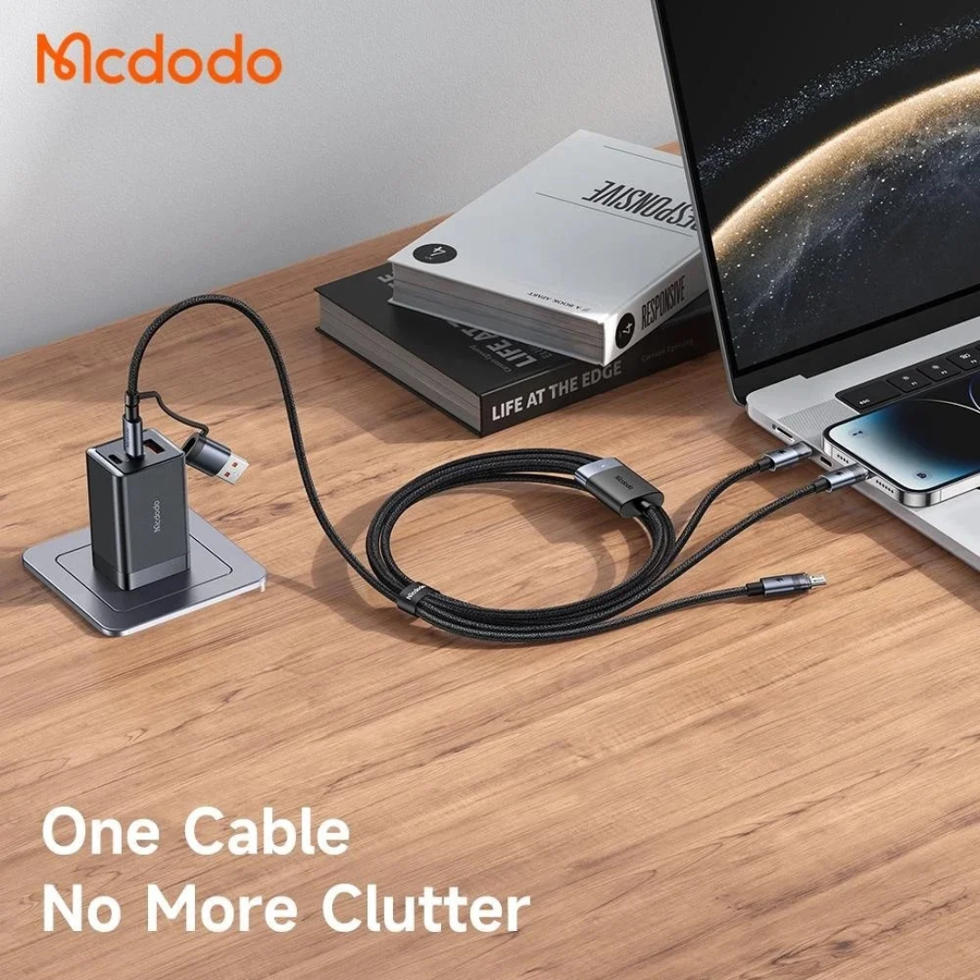 6 in 1 100W Transparent Cable with Charging Light