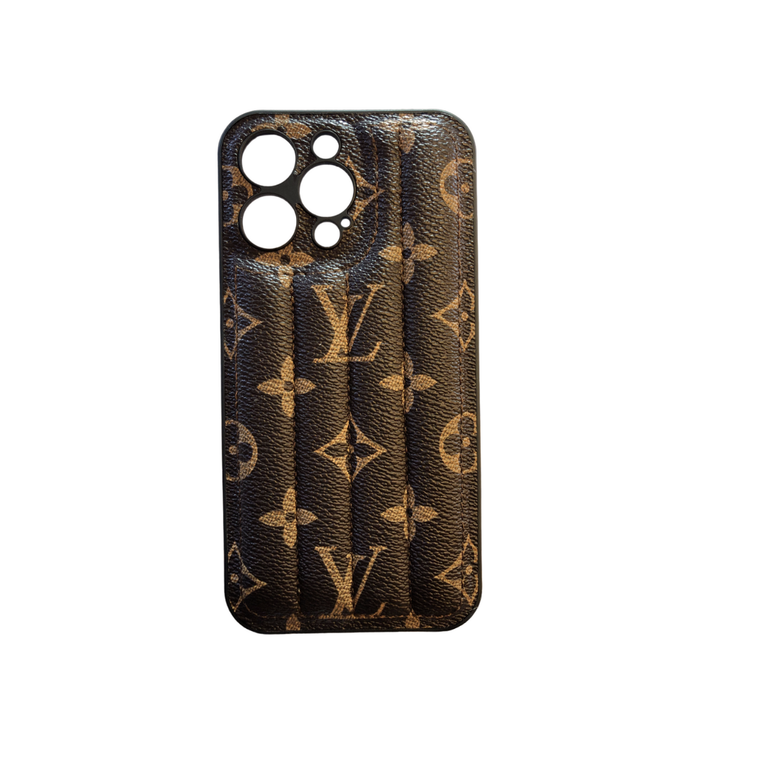 LV Shockproof Bumper Case for iPhone Brown Colour