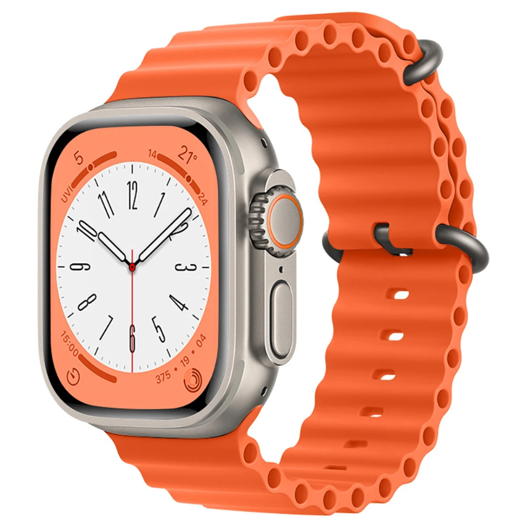 Apple Watch Ocean Silicon Strap 49mm