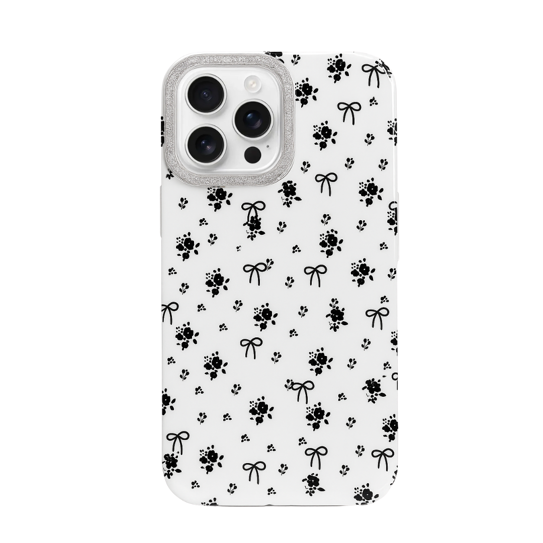 iPhone 16 Pro Max Bow & Star Printed Case