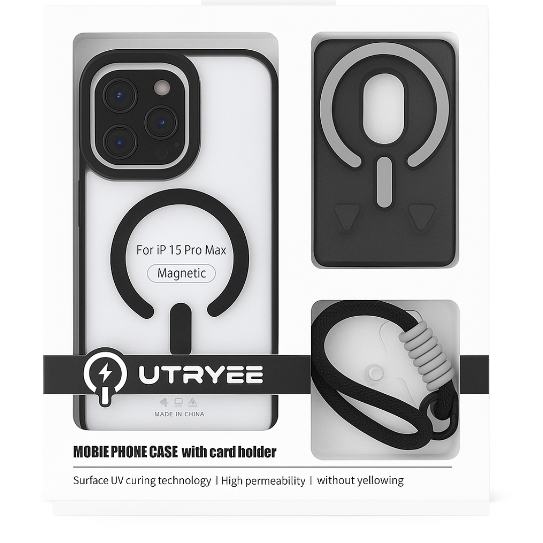 iPhone 15 Pro Max Utryee Wallet Case