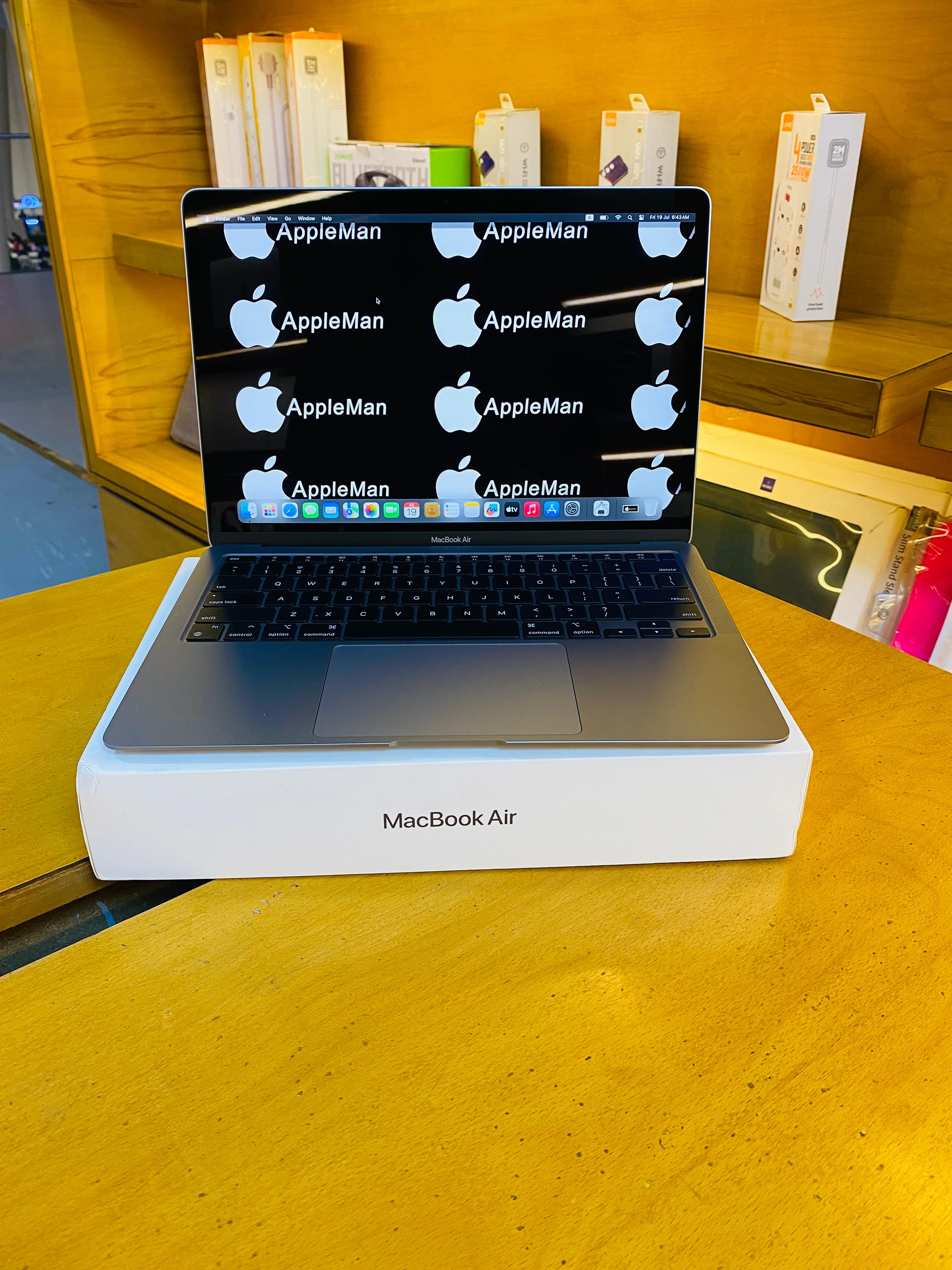 Macbook Air 2020 | 13 Inches | M1 | 8GB RAM | 256GB SSD | Silver | Excellent Condition [As New Just Box Opened] | Cycles-4 (Code-ABD)