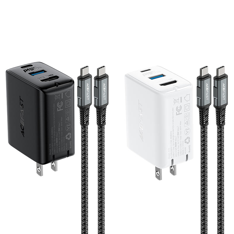 PD65W GaN Multifunctional Wall Charger-Hub (USB-C + USB-A + Media Port)