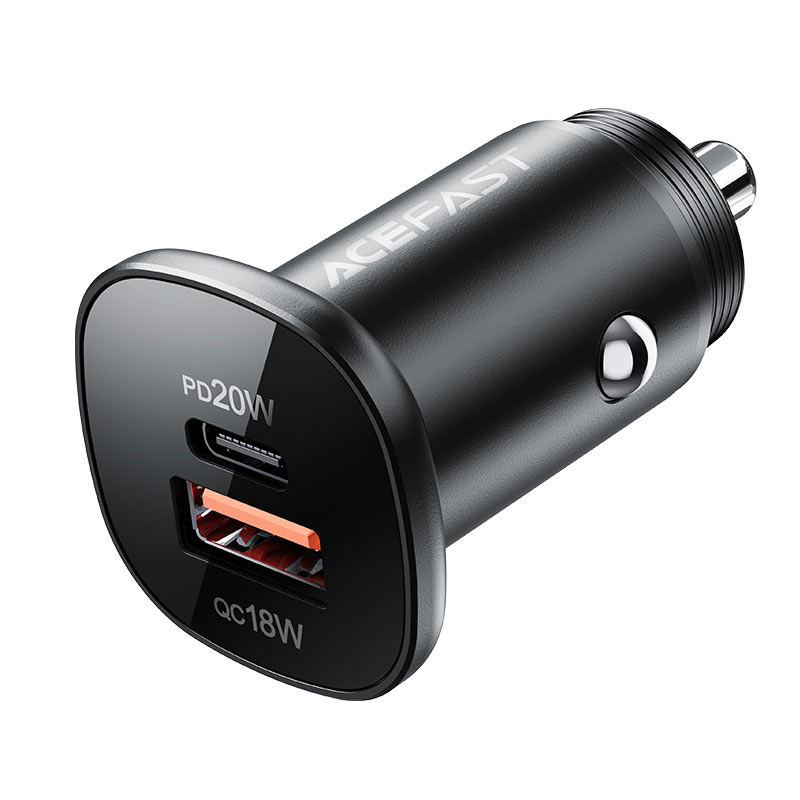 Fast Charge Car Charger B1 38W (1xUSB-C+1xUSB-A)