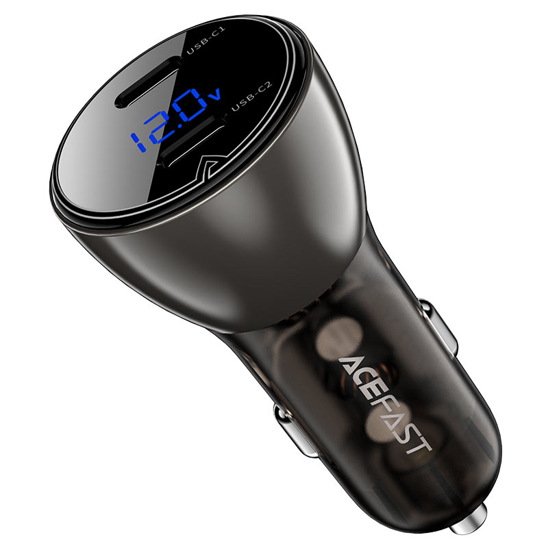 Dual USB-C Car Charger - MFI Approved