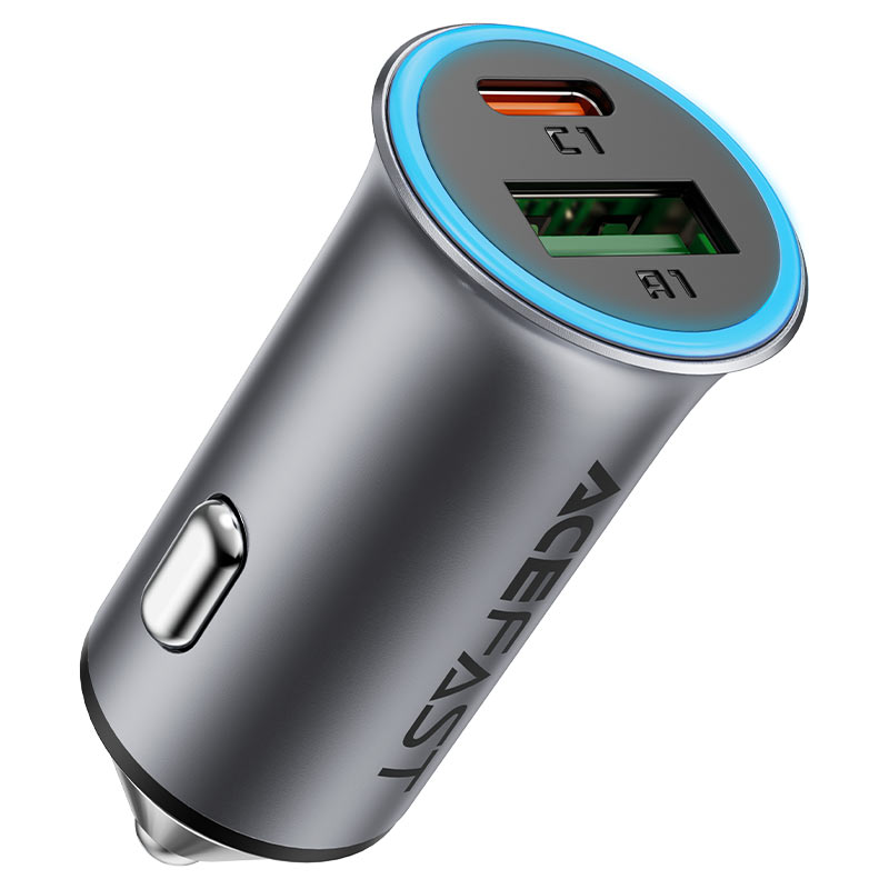 Fast Charge Car Charger B16 95W (1xUSB-C + 1xUSB-A)