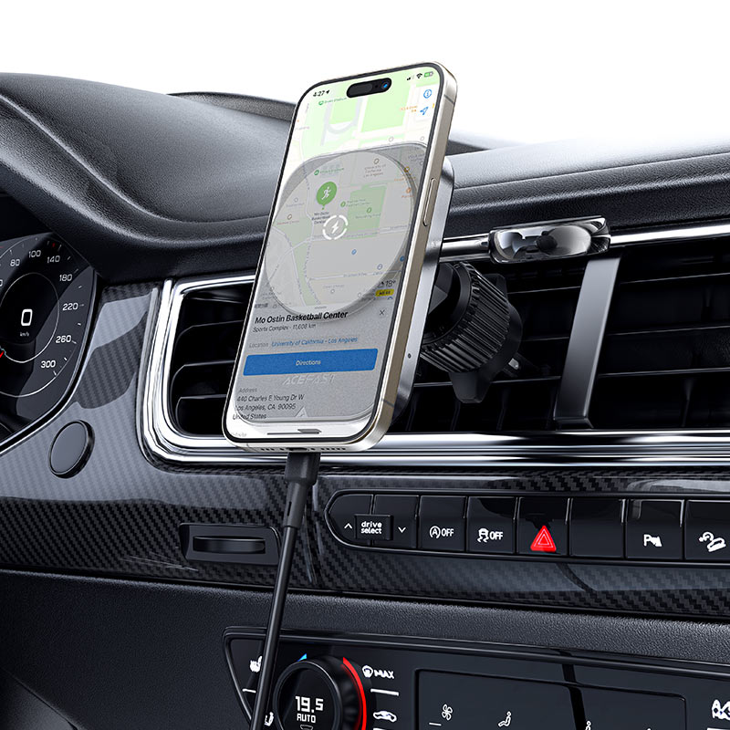 AceFast Magnatic Car Holder &amp; W/L Charger (D18)